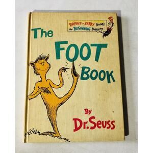 Vintage 1968 Dr Seuss Foot Book 1st Ed HC Bright & Early Book Podiatry Pedicure